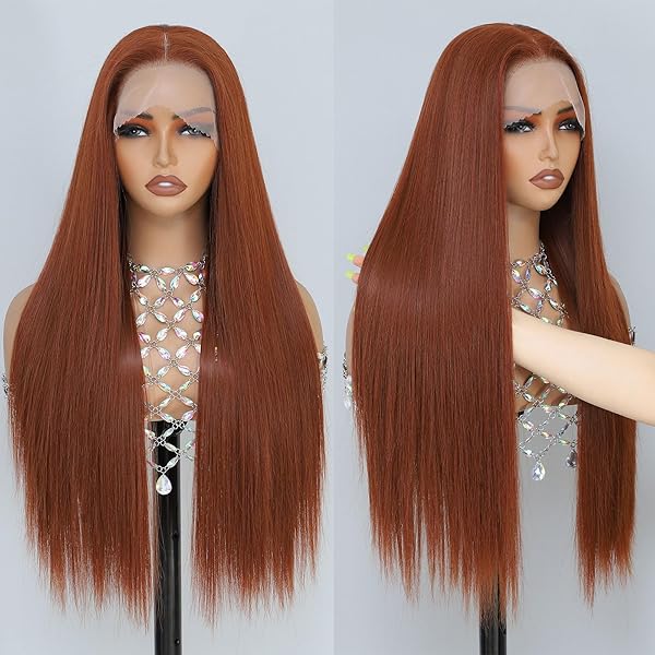 Amazon.com : QD-Tizer Ginger Orange Wig with Blonde